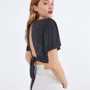 product-22-2 Shimmery T-shirt with open back