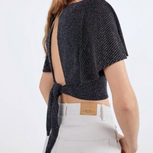 product-22-3 Shimmery T-shirt with open back