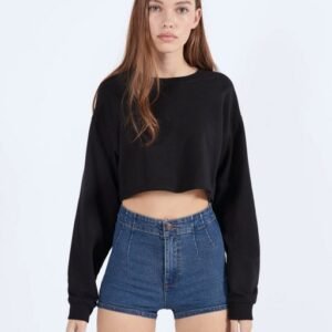 product-4-1 High waist denim shorts