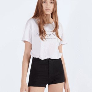 product-5-1 High waist denim shorts black